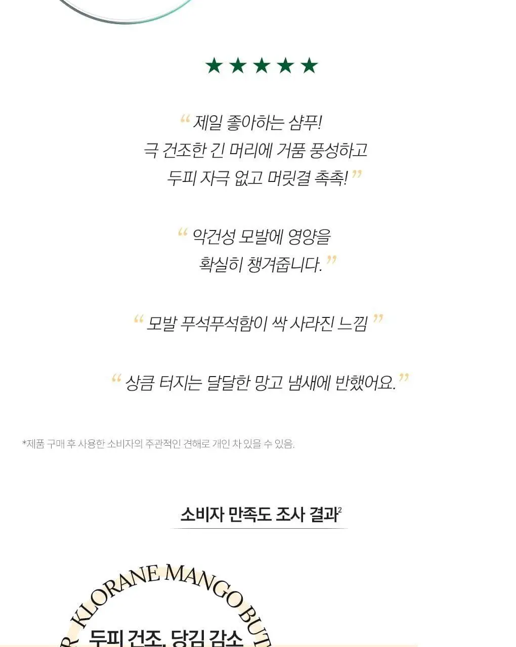 [손상 & 건조모발] 클로란 망고버터 데미지 리페어 샴푸 400ml 상세페이지 9